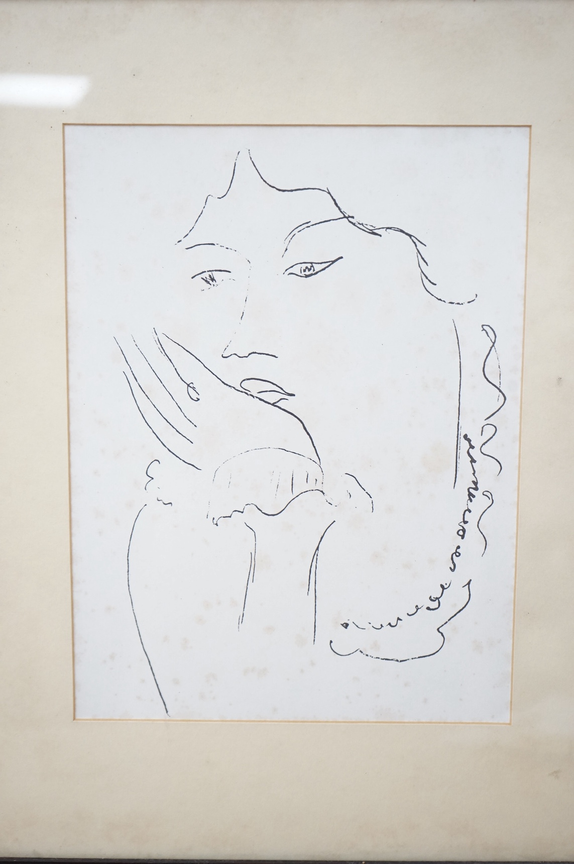 After Henri Matisse (French, 1869-1954), set of three lithographs, studies of women, each 25 x 19cm. Condition - poor